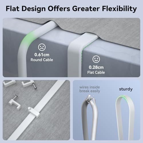 BUSOHE Cat 8 Ethernet Cable 40m, High Speed Flat Gigabit RJ45 Lan Network Cable, 40Gbps 2000Mhz Internet Patch Cord Compatible with Router, Modem, PC, Laptop, Printer - Image 3