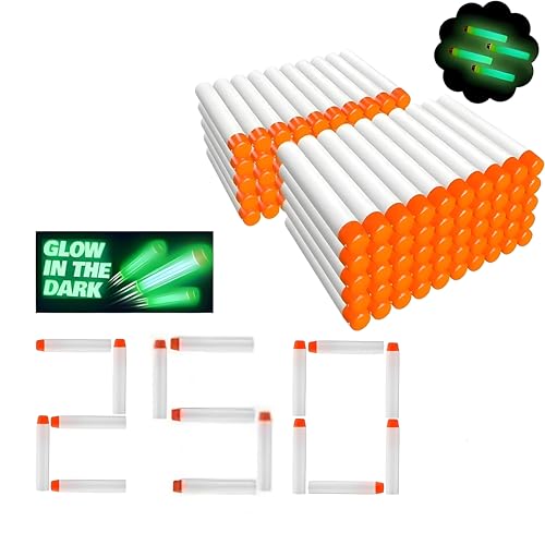 Image of VERAT Hollow Out Soft Foam Refill Darts for N-Strike Elite Series Blasters (White, Pack of 250)