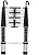 Ladders,Telesladder Loft Ladder Aluminum Ladder Retractable Folding Extension Tall Multi Purpose Industrial/8.5Ft/2.6M