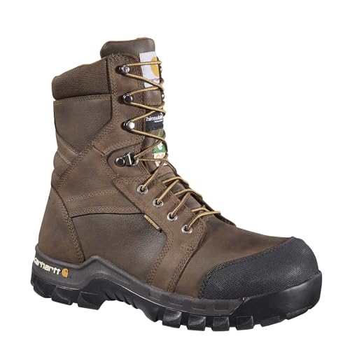 Image of Carhartt Men's CSA 8 inch Rugged Flex Waterproof Insulated Puncture Resistant Composite Toe Work Boot