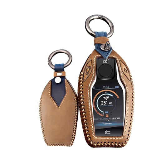 Accessoires de voiture coque de porte-clés BMW X3 X7 5 Série en cuir véritable