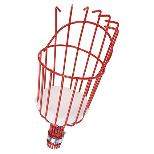 NiceJoy Metallo Twist-on Basket,Piede Fruit Picker Riutilizzabile Leggera in Acciaio Inox Pole per Raccogliere Frutta,Raccogli Frutta Telescopico Raccoglifrutta