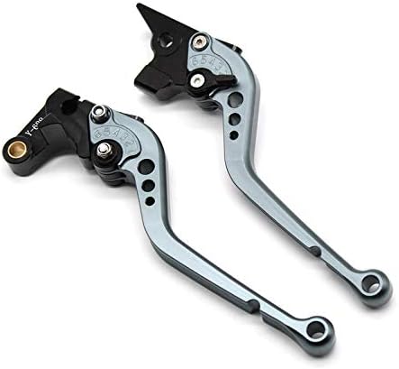 KaftKO Palanca de freno de embrague de motocicleta, para YAMAAHA FZ-25 FZ25 2017 2018 Accesorios de motocicleta ajustable aluminio cortolargo freno