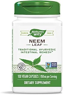 Nature's Way Premium Herbal Neem Leaf, 950 mg per serving, 100 Capsules