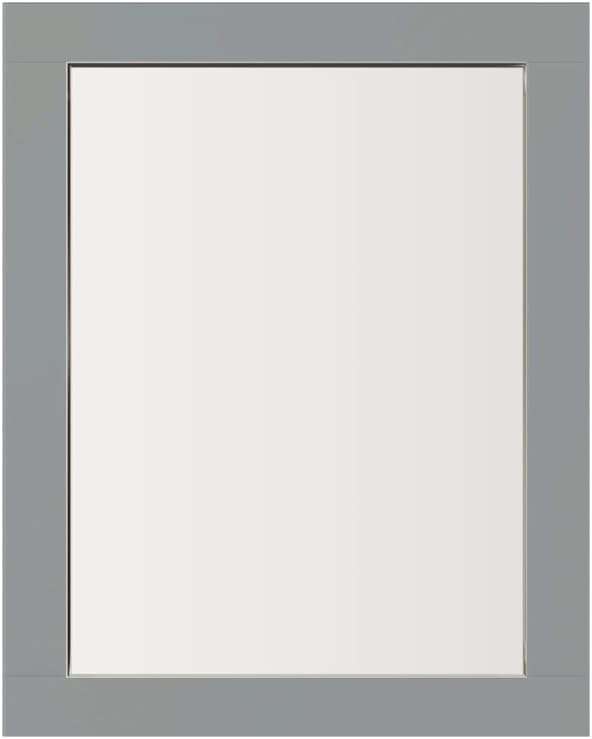 Eviva Aberdeen 24" x 30" Rectangular Gray Wooden Framed Mirror