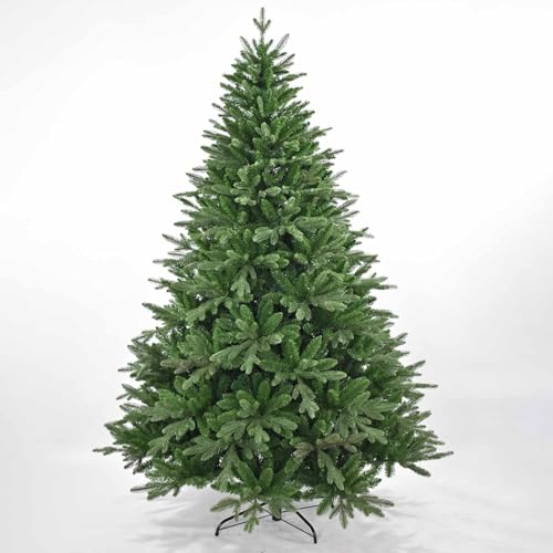 Árbol de Navidad pino sintético para decoración de interior con pie de metal resistente