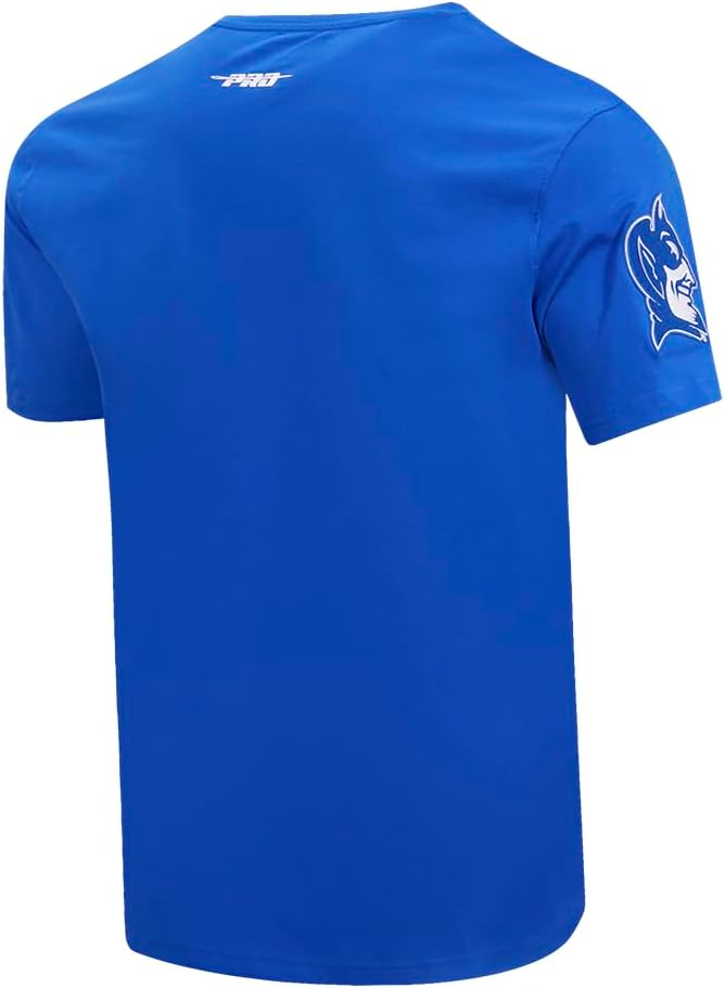 Pro Standard Mens Duke University Classic Chenille Short Sleeve Tee Royal Blue L - Image 4