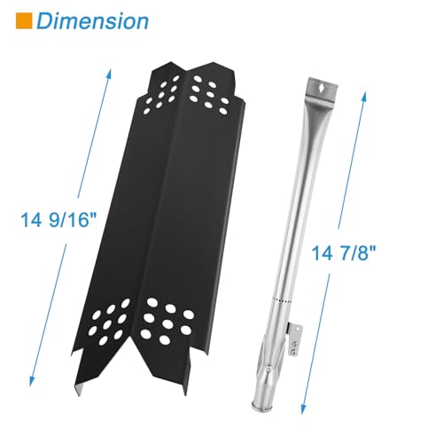 Replacement-Parts-for-Nexgrill-4-Burner-720-0830-720-0830H-720-0830A-720-0830HR-720-0830T-Cooking-Grate-Heat-Shield-and-Burner-Kit-for-Nexgrill-Replacement-Parts-4-Burner