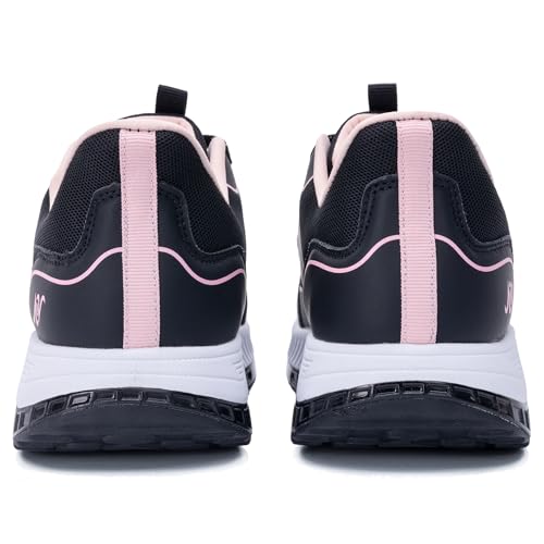 Image of QAUPPE Womens Walking Shoes with Arch Support Wide Orthotic Athletic Sneakers Plantar Fasciitis Tennis for Heel and Foot Pain Relief