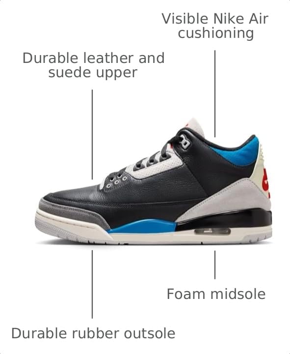 Image of Nike Men's Air Jordan 3 Retro Sneakers