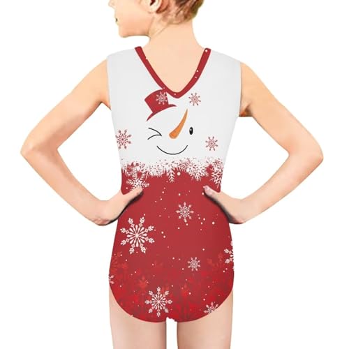 Image of KEIAHUAN Gymnastics Leotards for Girls Sleeveless Bodysuit Dance Leotards Performance Costume