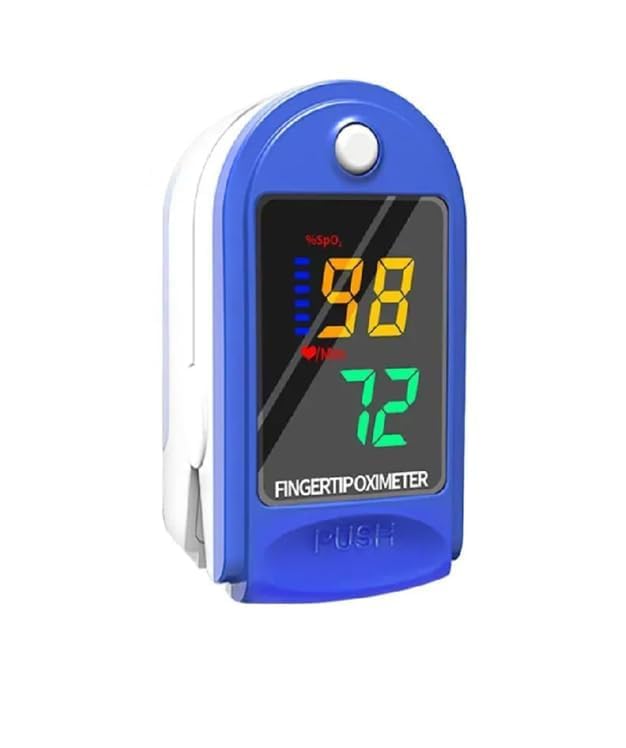 Qawachh Professional Series Finger Pulse Oximeter, designed for effortless monitoring of blood oxygen saturation levels with Digital display (Blue)-image-20