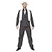 Karnival Costumes Costume in maschera da boss gangster per uomo, vestito gessato da mafioso in stile anni 20 - S-XL (XL)