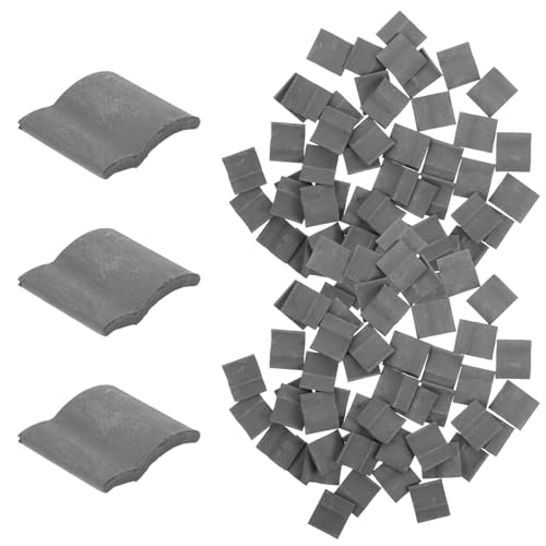 HOMSFOU 50個 ミニチュア屋根ル 模型用 微型模型建築用 屋根装飾パーツ 手作り園やジオラマに 仕上げで創造力を育む