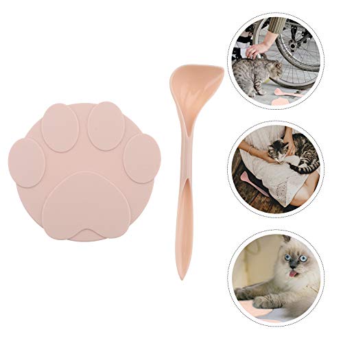 Tampa de lata de gato de estimação, colher de alimentação com tampa vedante universal (tampa de pó+