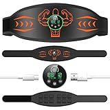 【2026強化版 消費カロリー表示】 EMS腹筋ベルト ジェル不要 15種類モード 12枚伝導布 30段階強度調整 筋トレ 腹筋マシン 腹筋パッド 液晶表示 トレーニングマシーン 女性 男性 USB充電式 腕部ベルト 延長ベルト追加 意匠登録済 (オレンジ, 腹筋ベルト)