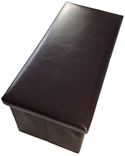 GMMH Original Stool Stool 76 x 38 x 38 cm Box Storage Box Cube-Seat Sideboard Footstool, Footrest Bench Folding Resistant up to 300 kg  Yellow