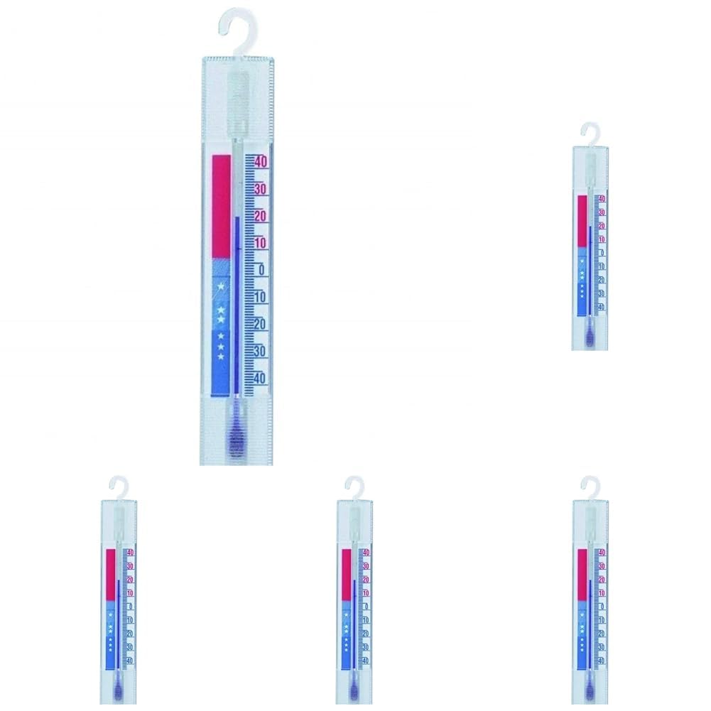 TFA Dostmann Kühlthermometer, zur Temperaturkontrolle, in Deutschland hergestellt (Packung mit 5)