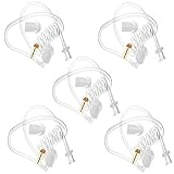 Lsgoodcare Tubo acústico transparente de repuesto compatible con Motorola Kenwood Baofeng de dos vías auriculares de radio, tubo de bobina de repuesto con auriculares, paquete de 5