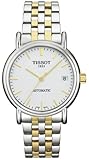 Tissot メンズ Carson 腕時計 T95248331 ステンレススチール、ホワイト/ブルー、ブレスレット, ホワイト/ブルー, ブレスレット