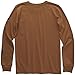 Carhartt Boys' Longsleeve Logo Sleeve Pocket T-Shirt, Carhartt Brown, 5