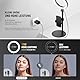 NEEWER 8 Tisch Ringlicht 18W Stark Leistung mit Ständer & Handyhalter, Circle Selfie Ring Licht kompatibel mit iPhone Streaming Vlog, Videokonferenz Videolicht Set für Laptop Computer Zoom Call, RH8B
