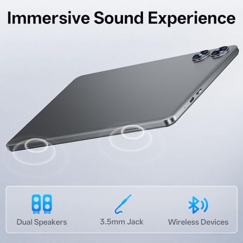 Tablet 101 inch Android 15 Tablet with Octa Core Processor 24GB RAM 128GB ROM 1 TB Expandable 1280x800 IPS Touch Screen GPS 8H Battery WiFi 6 BT 50 2MP8MP Dual Camera Blue