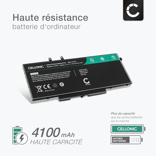 Batterie Dell Latitude 5410 CELLONIC 4100mAh pour 3HWPP