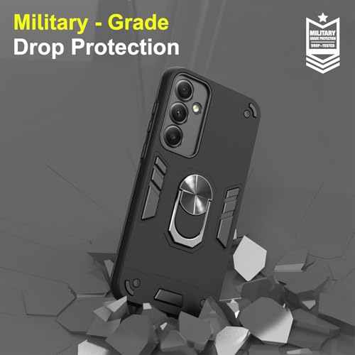 Image of NDCOM for Samsung A35 5G Back Cover | Durable and Stylish Samsung A35 5+G Back Cover Samsung A35 5G Cover | Ring Holder Case