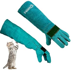 Animal Handling Glove Anti Scratch Protective Gloves Bite Resistant Gloves for Dogs Cat Bird Snake Lizard Wild Animals