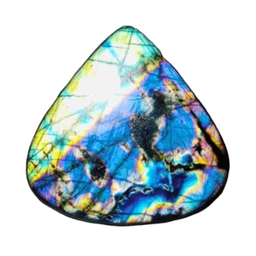 Cœur labradorite spectrolite naturelle 45mm pour création bijoux DIY