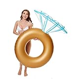Mspure Flotador Diamante Inflable para Alberca, Anillo Salvavidas Decorativo para Fiestas con Diseño Brillante, Fácil de...