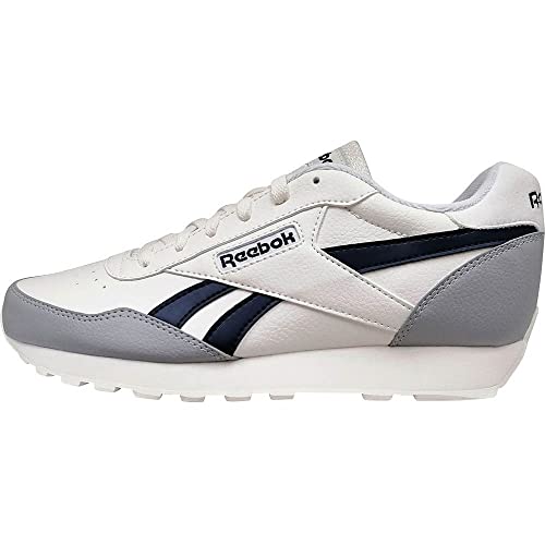 Reebok - Zapatillas Rewind Run, Chalk Vector Navy Pure Grey, 11.5 Women 10 Men Reebok - Zapatillas Rewind Run, Chalk Vector Navy Pure Grey, 11.5 Women 10 Men
