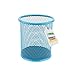 LEVIATAN Metall Stiftek&ouml;cher - Stiftehalter rund aus Drahtmetall - Mesh Multifunktions Becher f&uuml;r Kugelschreiber - Stifte Halter f&uuml;r B&uuml;ro/Schule &Oslash;91 mm, Blau