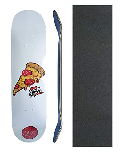 Vamos Skateboards "Pizza Skateboard Deck 7.50" |100% Canadian Hardrock Maple | mit Griptape Cover