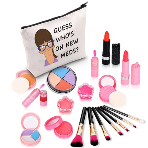 ZJXHPO Aunt Gayle Guess Cosmetic Bag Guess Who's On New Meds Makeup Bag With Zipper Gayle Toiletry Bag (Guess Meds)4