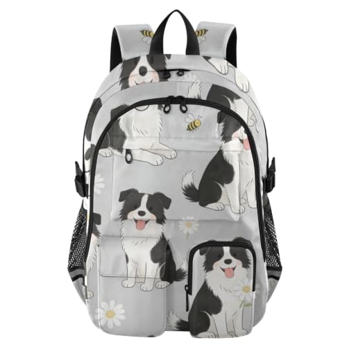 Mochila de viaje para laptop gris mochila escolar para adolescentes y niñas