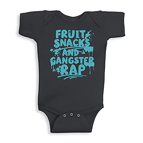 TATY Kids Fruit Snacks And Gangster Rap Baby Infant Bodysuit