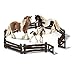 Produktbild Horseclub Schleich Tinker Familie (13773 + 13774 + 13831) + 42304 Gatter