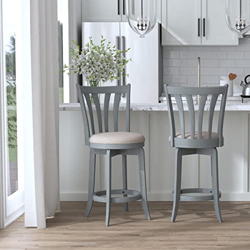 Hillsdale Furniture Hillsdale Savana Swivel Counter Stool, Blue #TOP5