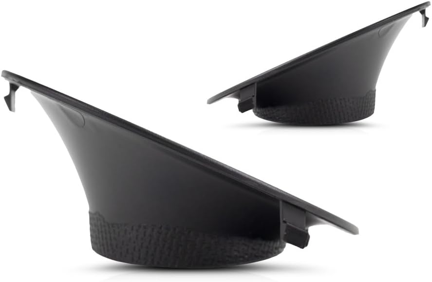 CarLights360 For Dodge Challenger Fog Light Trim 2015 16 17 2018 Pair Driver and Passenger Side | Front | Textured | Replacement For CH1038177, CH1039177 | 68259663AA, 68259662AA