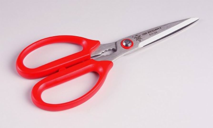 Amazon｜北正 KANETUNE キッチンハサミ 赤 KC-019｜キッチンはさみ