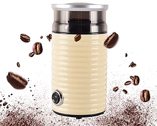 SXLCKJ Kaffeemühle Elektrische Kaffeemühle Edelstahlklinge Kaffeebohnenmühle Getreidemühle Geschenk (Zerkleinerer…