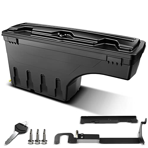 toolbox for ford ranger - YHTAUTO Driver Side Truck Bed Storage Tool Box 33 LBS Lockable Case Replacement for Ford Ranger 2019 2020 2021 Left Side