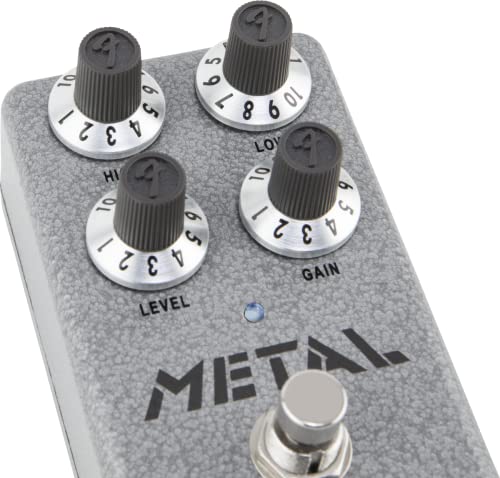 Image of Fender Hammertone Metal Guitar Effects Pedal for Electric Guitar, High-Gain Distortion Effect, Model 0234575000