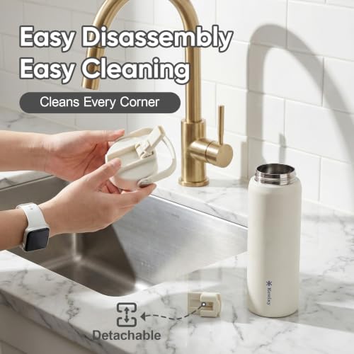 KEWIXY 32-Oz Insulated Stainless Steel Water Bottle w/ Straw and Handle (Various Color) 10.79 + Free Shipping + 40% Off Code RTCV4R7C - image 4