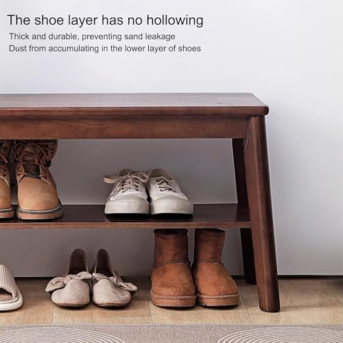 JOSIAHCQ Banco Zapatero con Almacenaje Banqueta Dormitorio para Entrada Recibidor Sala de Estar Pasillo(Nero,60cm/23.6in) - imagen 4