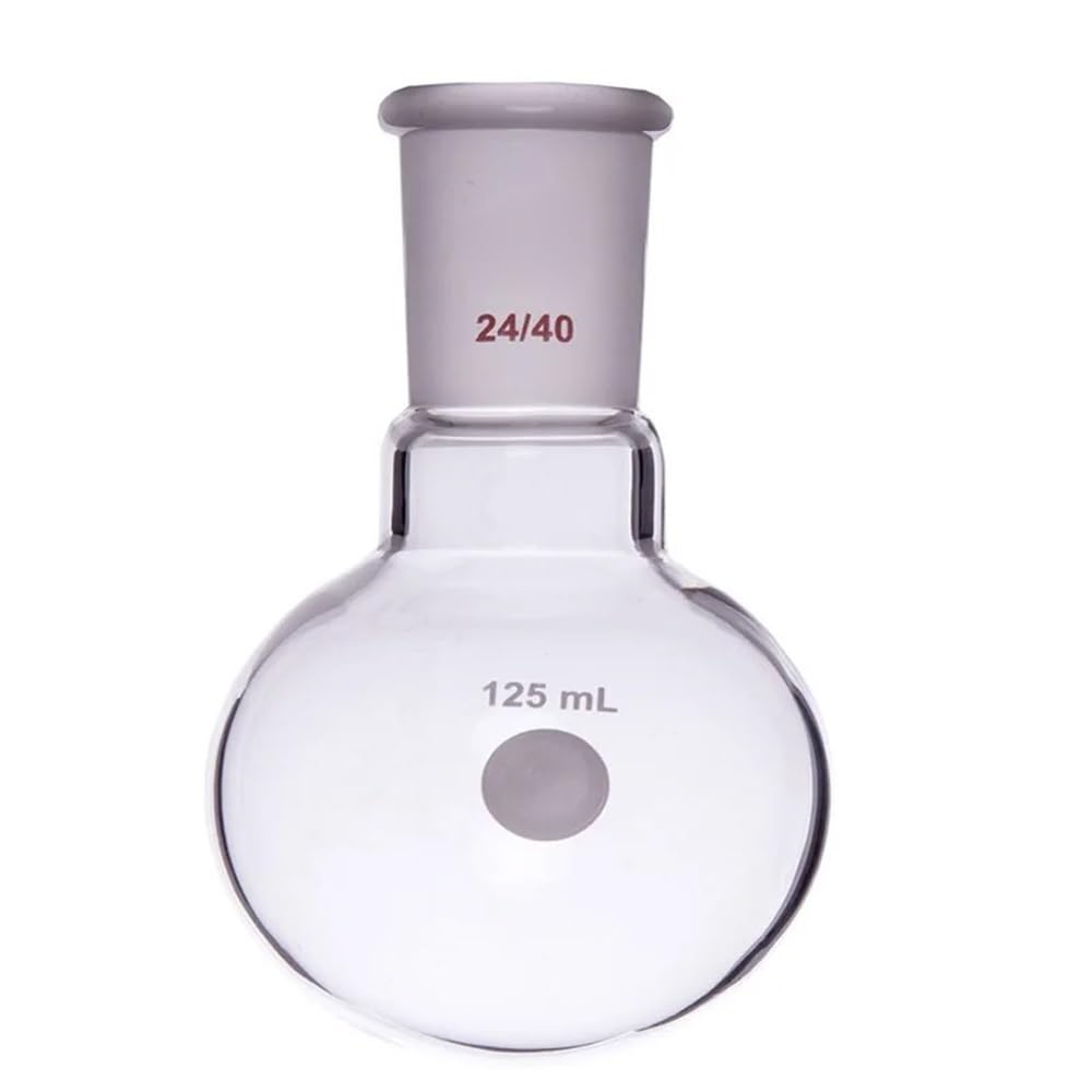 Bottiglia a sfera con collo singolo e fondo tondo, giunto 24/40, capacità 25 ml-5000 ml, vetro borosilicato Attrezzature da laboratorio