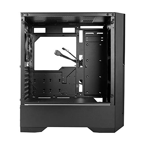 Image of Antec DP501 Mid Tower Gaming Cabinet Support ATX, Micro-ATX, ITX Motherboard with Tempered Glass Side Panel, 1 x 120mm Rear Fan Preinstalled