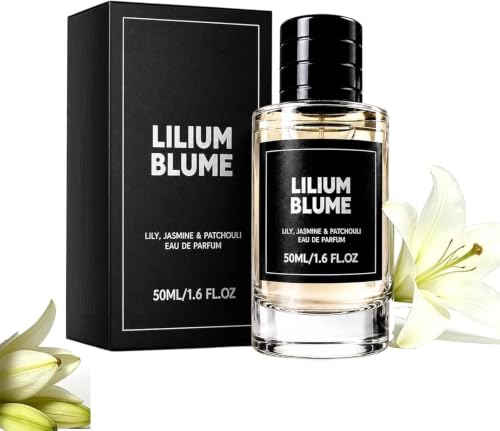 Lilium Blume Perfume, 50ml Perfume for Women,Long-Lasting Fragrances with Lily,Jasmine & Patchouli, Alcohol-Free Cruelty-Free Gentle on Skin, Travel Perfume for Daily Use